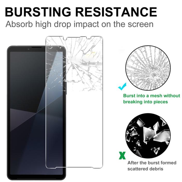 Bild 4,  Sony Xperia 10 VII Skärmskydd Härdat Glas - Teknikhallen.se