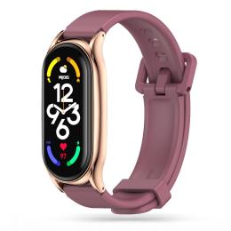 Tech-Protect Tech-Protect Xiaomi Mi Smart Band 7 Armband Iconband Pro Burgundy - Teknikhallen.se