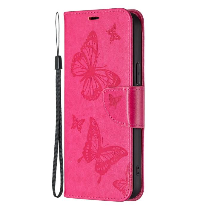 Bild 4,  Galaxy S24 Ultra Fodral Med Fjäril Tryck Rosa - Teknikhallen.se