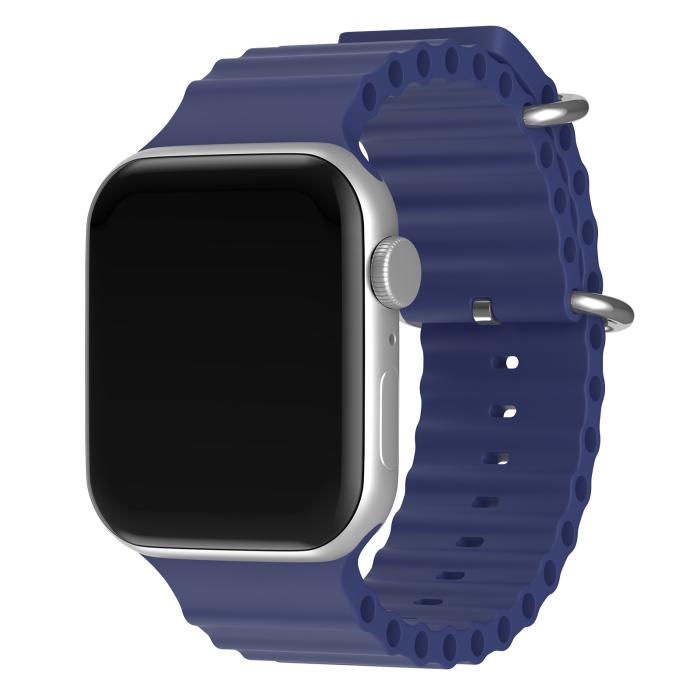 Bild 2, ColorPop Apple Watch 42/41/40/38 mm Armband Ocean Wave Midnight Blue - Teknikhallen.se