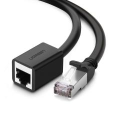 UGREEN UGREEN 3m RJ45 Cat6 F&ouml;rl&auml;ngningskabel LAN Hane - Hona Svart - Teknikhallen.se