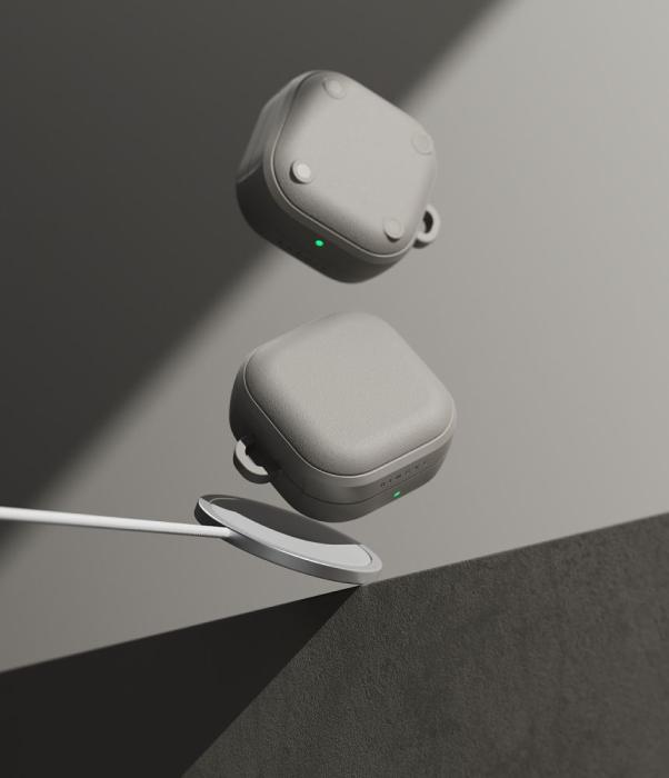 Bild 3, Ringke Ringke Galaxy Buds 4 / 4 Pro Skal MagSafe Onyx Warm Grey - Teknikhallen.se
