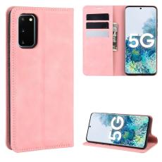  Samsung Galaxy S20 FE - Silkeslent L&auml;derfodral - Ljus Rosa - Teknikhallen.se