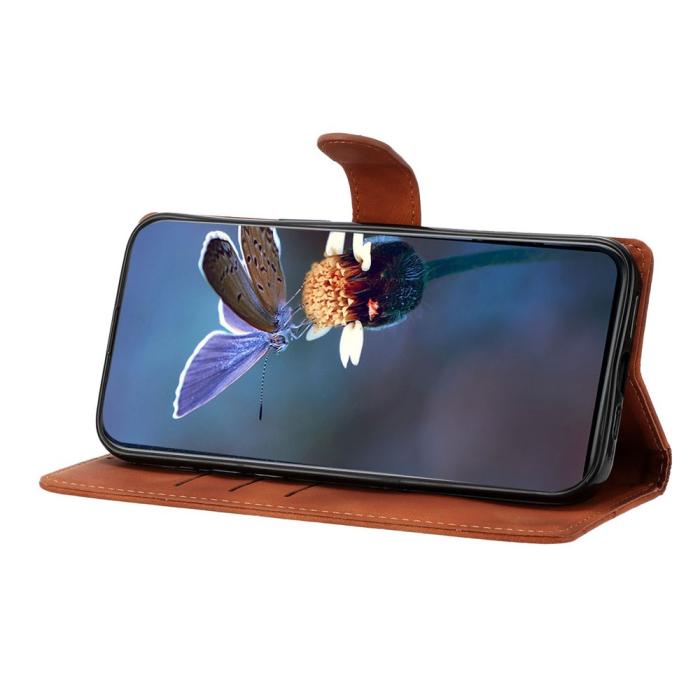Bild 3,  Samsung Galaxy S26 Ultra Fodral Med Blommigt Tryck Läder Brun - Teknikhallen.se