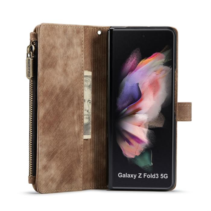 Bild 5, CASEME CASEME Galaxy Z Fold 3 Fodral Multifunktionell Brun - Teknikhallen.se