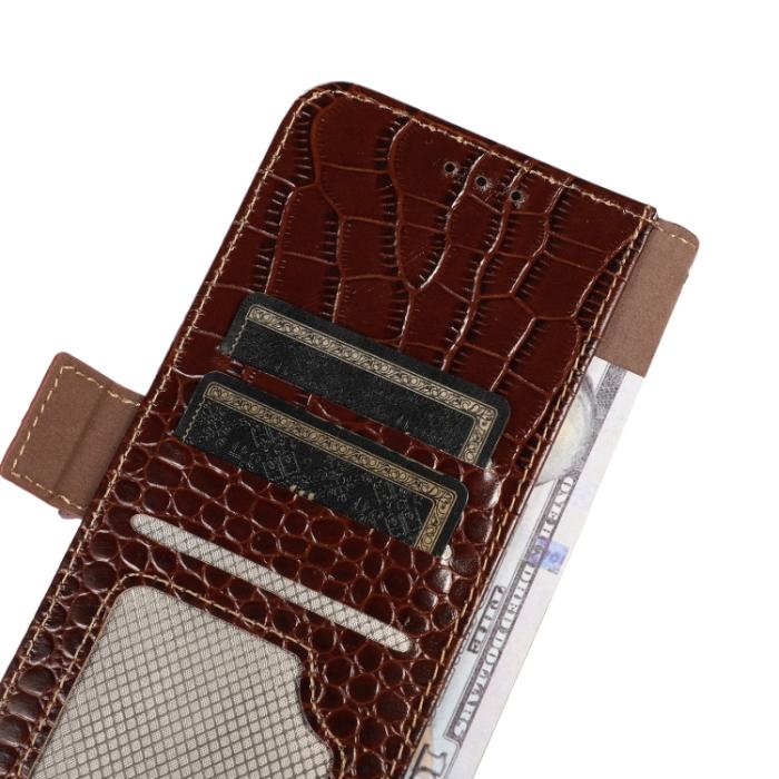 Bild 6,  Xiaomi 13 Pro 5G Fodral Krokodil Textur Brun - Teknikhallen.se
