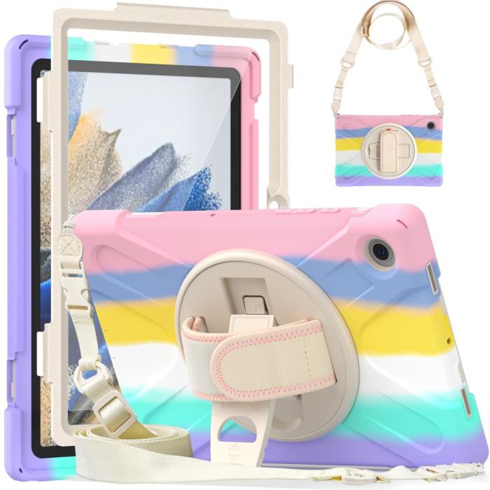 Bild 2,  Galaxy Tab A8 10.5 Roterande X-Shape Hybrid Skal - Teknikhallen.se