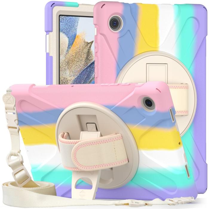 Bild 3,  Galaxy Tab A8 10.5 Roterande X-Shape Hybrid Skal - Teknikhallen.se