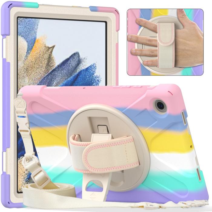 Bild 5,  Galaxy Tab A8 10.5 Roterande X-Shape Hybrid Skal - Teknikhallen.se