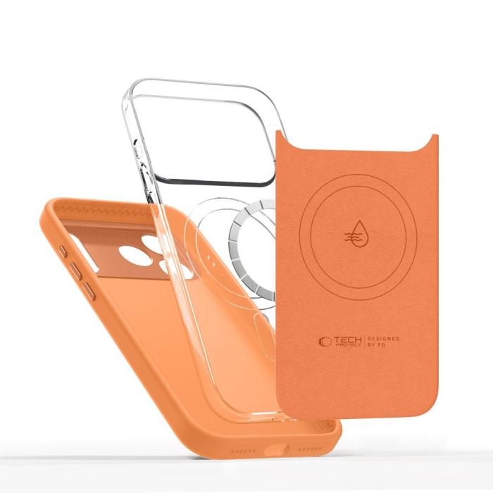 Bild 4, Tech-Protect Tech-Protect iPhone 17 Pro Max Skal MagSafe Uniq Cosmic Orange - Teknikhallen.se