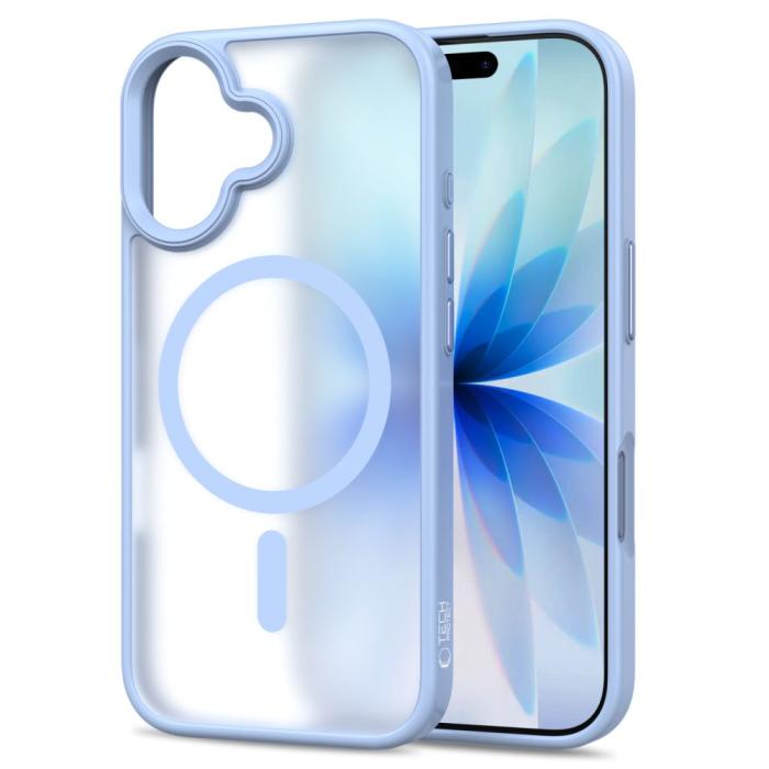 Bild 2, Tech-Protect Tech-Protect iPhone 17 Skal MagSafe MagMat Mist Blue - Teknikhallen.se