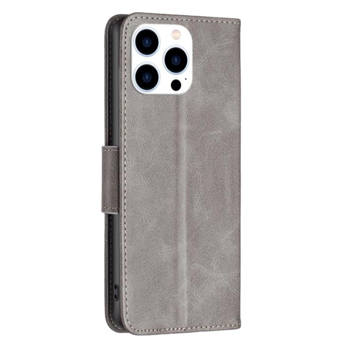 Bild 3,  iPhone 15 Pro Fodral Shark Solid Läder Grå - Teknikhallen.se