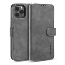 DG.MING iPhone 13 - DG.MING Retro L&auml;der Fodral - Gr&aring; - Teknikhallen.se