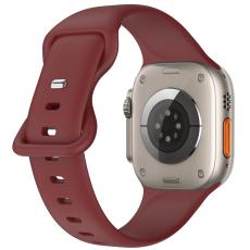 ColorPop Silikon Armband Butterfly Apple Watch 42/44/45/46/49 mm (M/L) Vinr&ouml;d - Teknikhallen.se