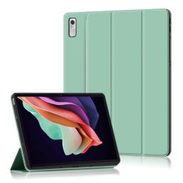  Lenovo Tab P11 Gen 2 Fodral Tri-Fold Läder Grön - Teknikhallen.se