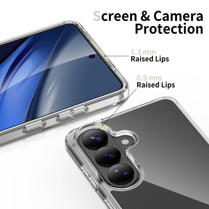 Bild 5, Tech-Protect Tech-Protect Galaxy S26 Plus Skal FlexAir Hybrid Transparent - Teknikhallen.se