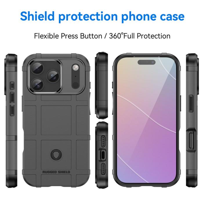 Bild 3,  iPhone 18 Pro / 17 Pro Skal Robust Svart - Teknikhallen.se
