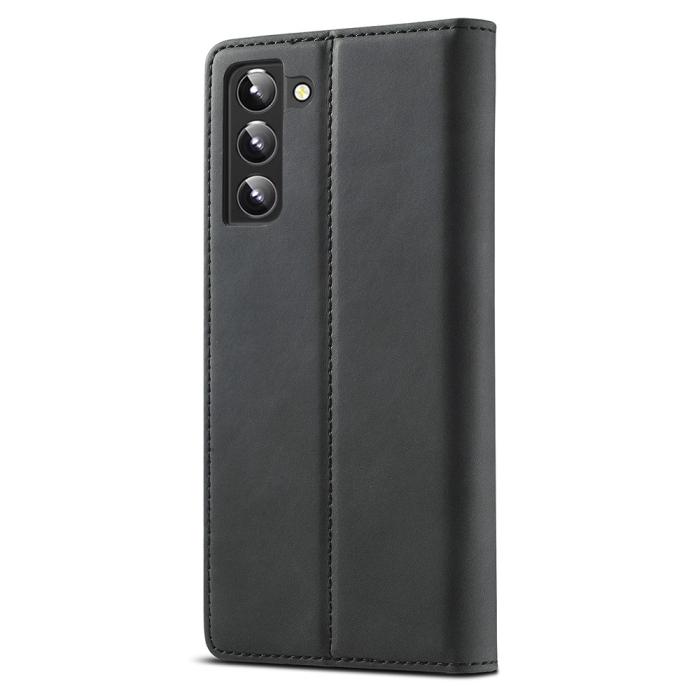 Bild 3, LC.IMEEKE LC.IMEEKE Samsung Galaxy S22 Plus Fodral Flip Läder Svart - Teknikhallen.se