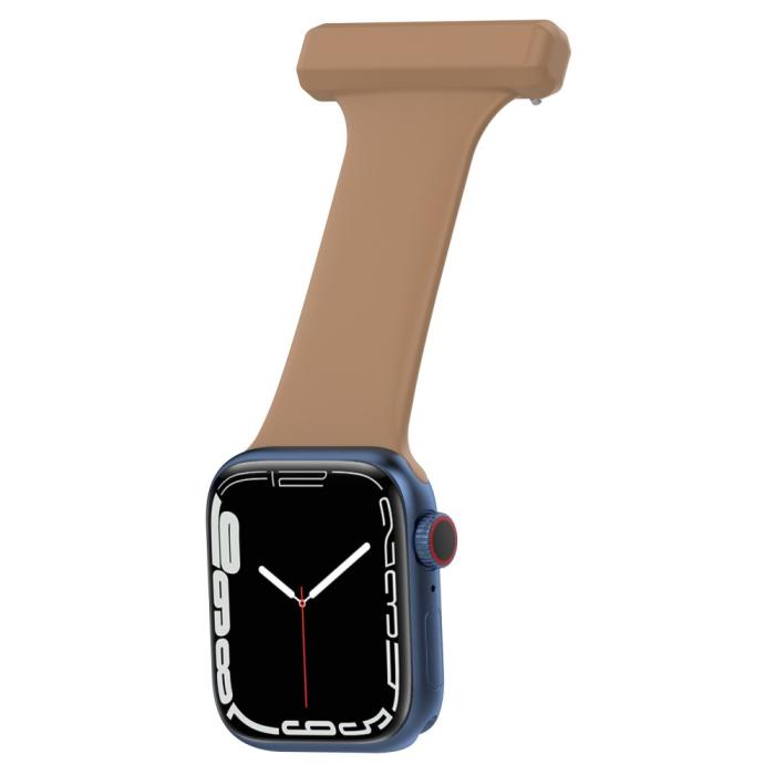 Bild 5,  Apple Watch 38/40/41/42 mm Rem Sjuksköterska Brun - Teknikhallen.se
