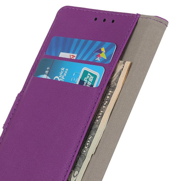 Bild 6,  Samsung Galaxy S22 Ultra Fodral PU Läder Lila - Teknikhallen.se