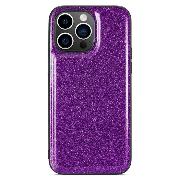 Bild 3, DG.MING DG.MING iPhone 13 Pro Skal Läder Glitter Lila - Teknikhallen.se