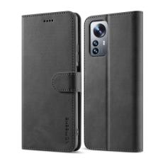 LC.IMEEKE LC.IMEEKE Xiaomi 12 Pro Fodral L&auml;der Svart - Teknikhallen.se