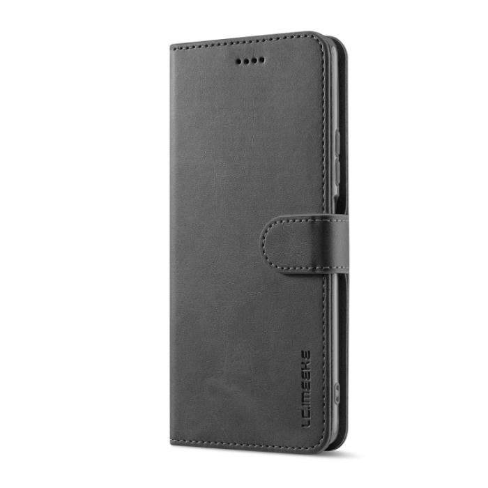 Bild 2, LC.IMEEKE LC.IMEEKE Xiaomi 12 Pro Fodral Läder Svart - Teknikhallen.se