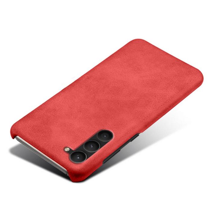 Bild 3, KSQ KSQ Samsung Galaxy S23 Skal Läderbelagt Röd - Teknikhallen.se