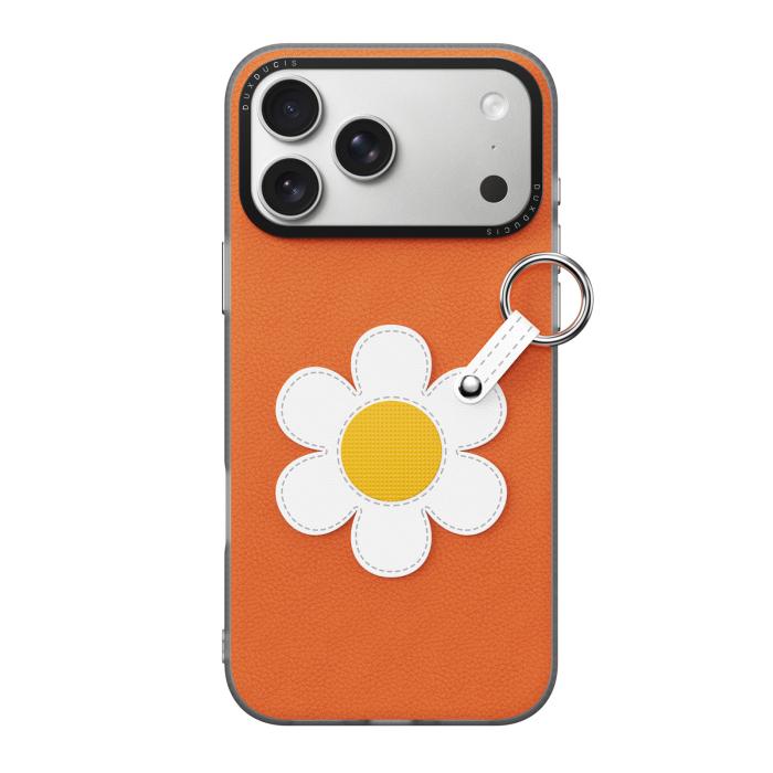 Bild 2, DUX DUCIS DUX DUCIS iPhone 17 Pro Max Skal PU-Läder Prästkrage Orange - Teknikhallen.se