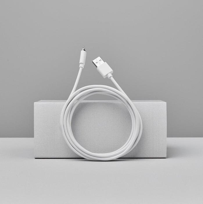 Bild 4, Smartline Smartline 2m Lightning MFi Laddningskabel Vit - Teknikhallen.se