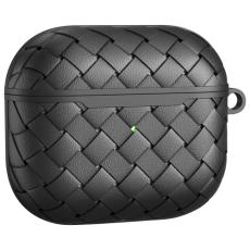  AirPods 3 Skal V&auml;vd Nylon Textur Svart - Teknikhallen.se