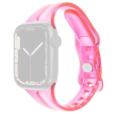  Apple Watch 42/44/45/46/49 mm CrystalFlex TPU Armband Rosa - Teknikhallen.se