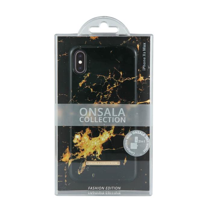 Bild 2, Onsala ONSALA iPhone XS Max Mobilskal Shine Goldmine Marble - Teknikhallen.se