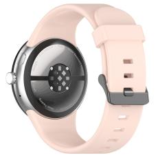  Google Pixel Watch 4 / 3 45 mm Armband Silikon Rosa - Teknikhallen.se