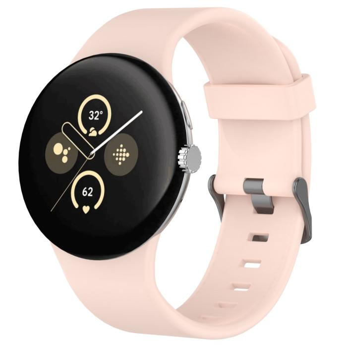 Bild 4,  Google Pixel Watch 4 / 3 45 mm Armband Silikon Rosa - Teknikhallen.se