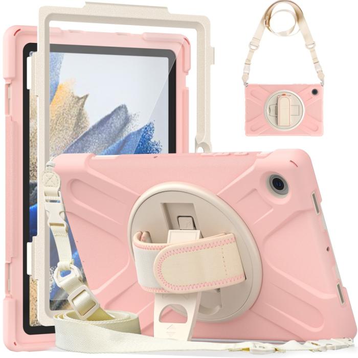 Bild 2,  Galaxy Tab A8 10.5 Roterande X-Shape Hybrid Skal - Teknikhallen.se
