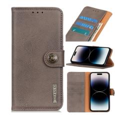 KHAZNEH KHAZNEH iPhone 14 Pro Max Fodral L&auml;der Khaki - Teknikhallen.se