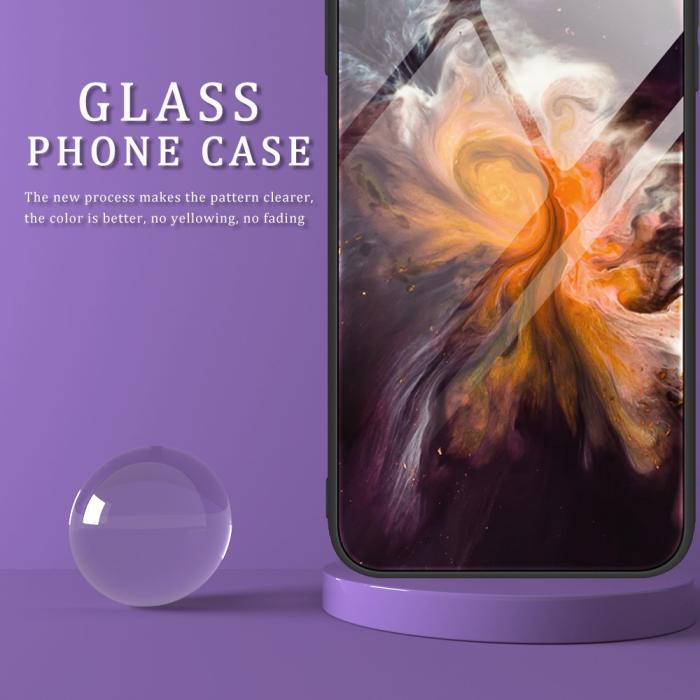 Bild 2,  Samsung Galaxy A05s 4G Skal Marmor Härdat Glas Blå - Teknikhallen.se