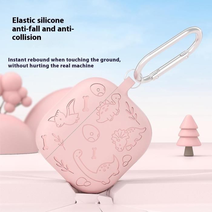 Bild 2,  AirPods 4 Skal Med Dinosaurie Motiv Silikon Grön - Teknikhallen.se