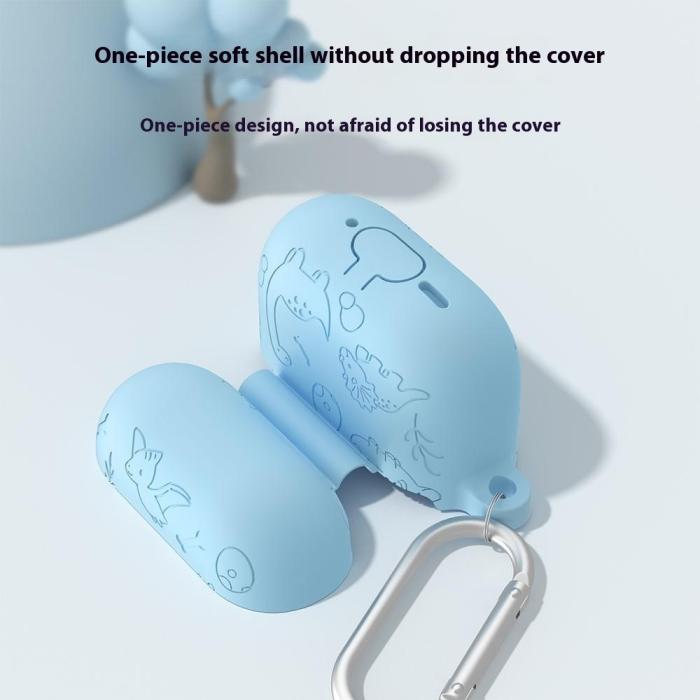Bild 4,  AirPods 4 Skal Med Dinosaurie Motiv Silikon Grön - Teknikhallen.se