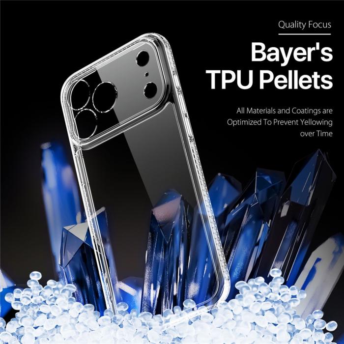 Bild 6, DUX DUCIS DUX DUCIS iPhone 17 Pro Skal Hybrid Clin Series Transparent - Teknikhallen.se