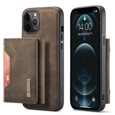DG.MING iPhone 13 - DG.MING 2in1 Skal Magnetisk Avtagbart Kortfack - Brun - Teknikhallen.se