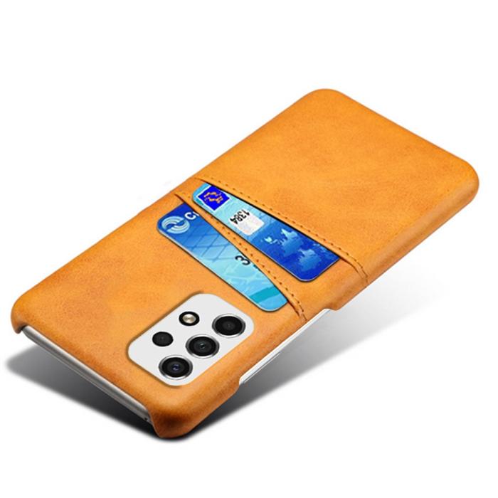 Bild 3,  Samsung Galaxy A53 5G Skal Med Kortfack Brun - Teknikhallen.se