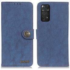 KHAZNEH KHAZNEH Xiaomi Redmi Note 11 4G Fodral Split L&auml;der Bl&aring; - Teknikhallen.se