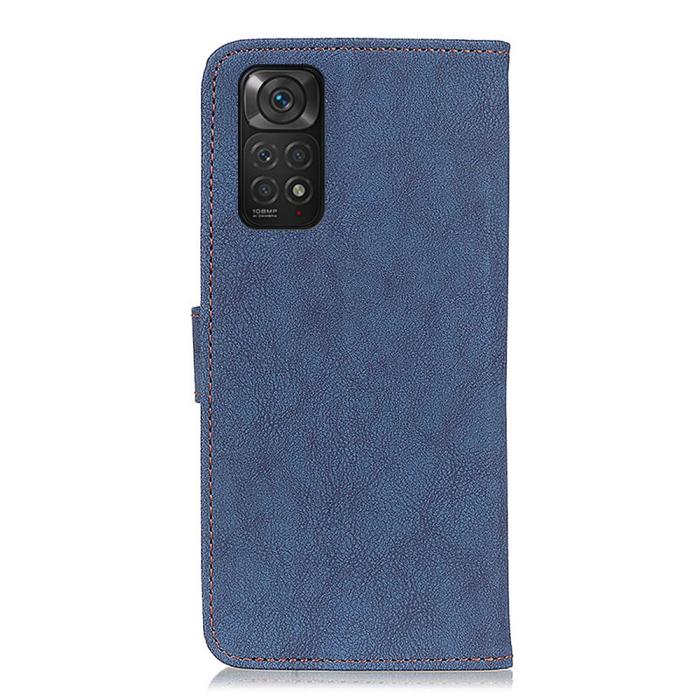 Bild 3, KHAZNEH KHAZNEH Xiaomi Redmi Note 11 4G Fodral Split Läder Blå - Teknikhallen.se