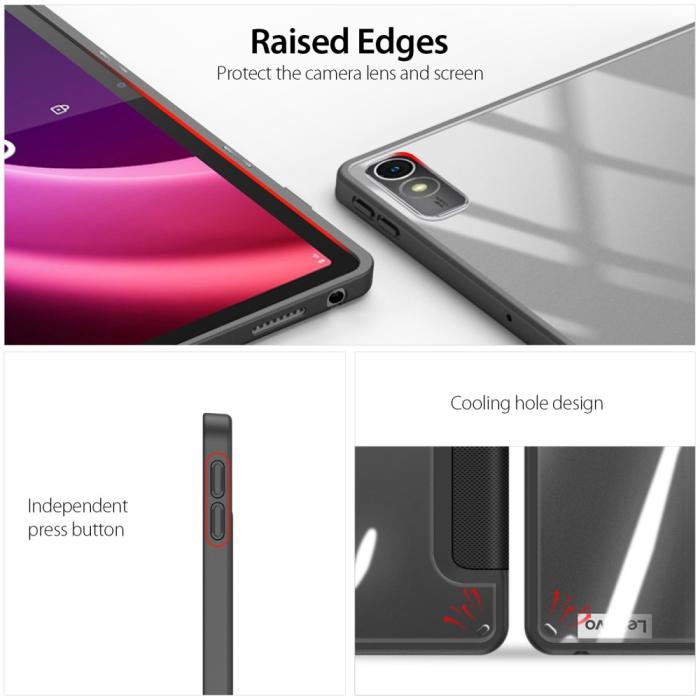 Bild 4, DUX DUCIS DUX DUCIS Lenovo Tab P11 Gen 2 Fodral TOBY Tri-Fold Svart - Teknikhallen.se