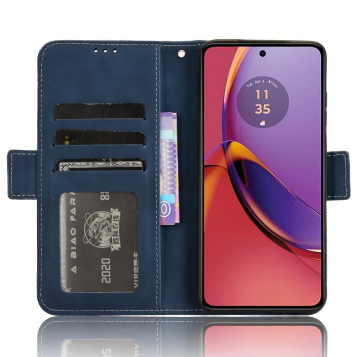 Bild 2,  Motorola Moto G84 5G Fodral Med Avtagbart Kortfodral Blå - Teknikhallen.se