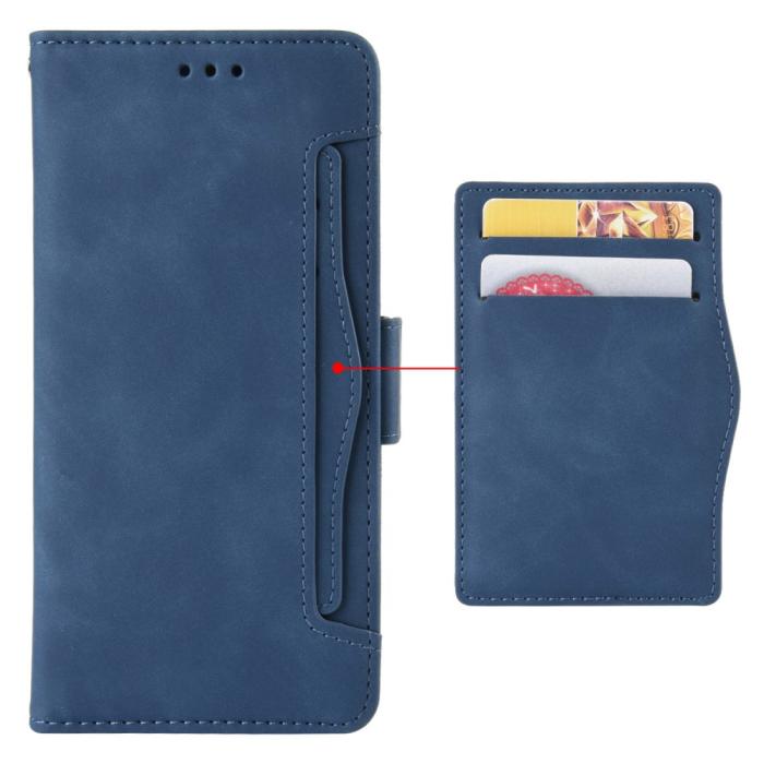 Bild 4,  Motorola Moto G84 5G Fodral Med Avtagbart Kortfodral Blå - Teknikhallen.se