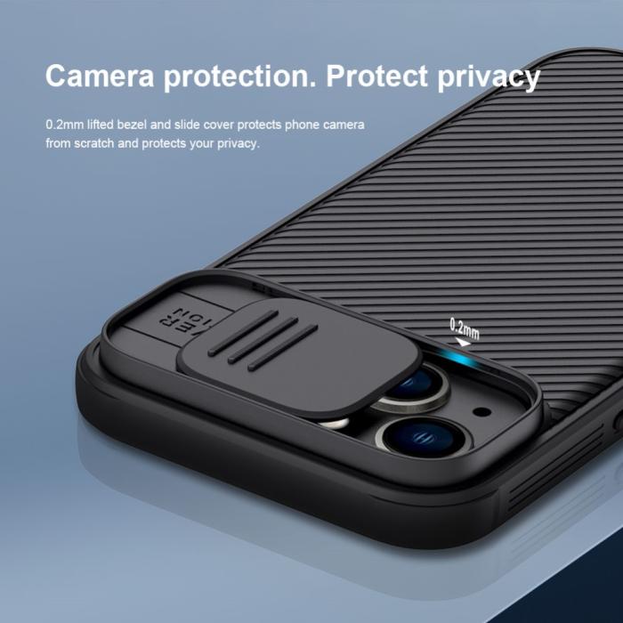 Bild 3, NILLKIN NILLKIN iPhone 14 Plus Skal CamShield Pro Blå - Teknikhallen.se