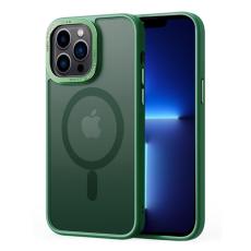  iPhone 13 Pro Max Skal MagSafe Hybrid Matt Gr&ouml;n - Teknikhallen.se